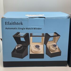 Black and Red Automatic Single Watch Winder